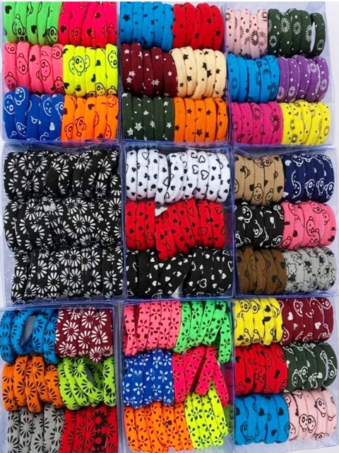 

DIAN Women 60 Pieces Ponytail Holders Set, Black