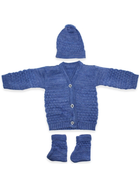 

Born Babies Unisex Kids Blue Cable Knit Cardigan