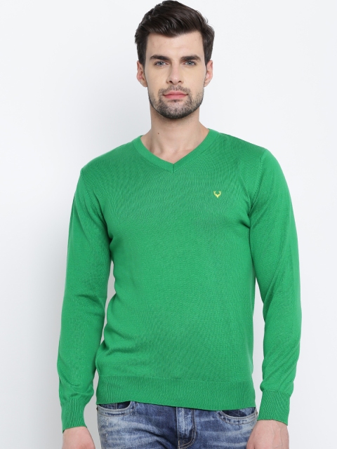 

Solly Sport by Allen Solly Men Green Solid Sweater