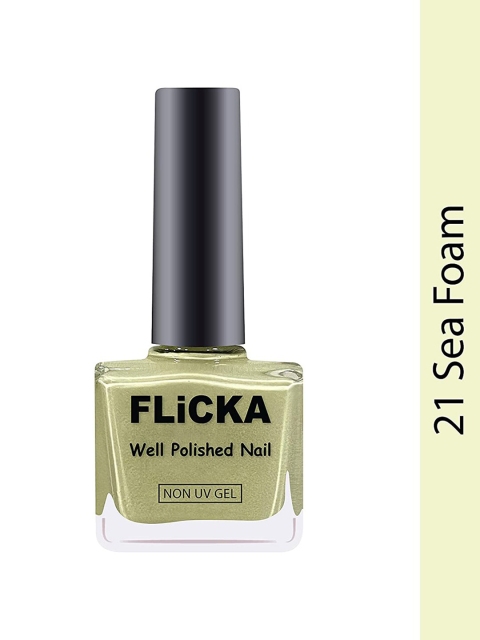 

FLiCKA Well Polished Nail Polish-21 Sea Foam-9.5Ml, Multi
