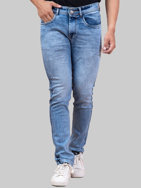 

Tistabene Men Blue Comfort Slim Fit Heavy Fade Stretchable Jeans