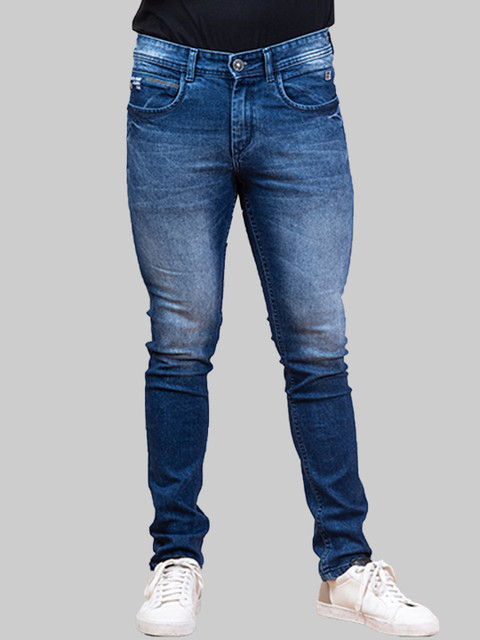 

Tistabene Men Blue Comfort Slim Fit Heavy Fade Stretchable Jeans
