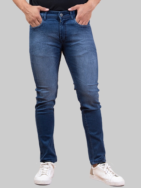 

Tistabene Men Blue Comfort Slim Fit Heavy Fade Stretchable Jeans