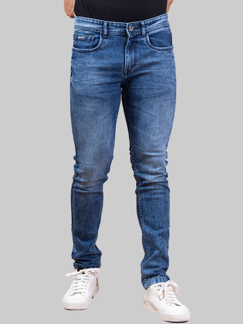 

Tistabene Men Blue Comfort Slim Fit Slash Knee Heavy Fade Stretchable Jeans