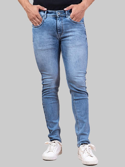 

Tistabene Men Blue Comfort Slim Fit Light Fade Stretchable Jeans