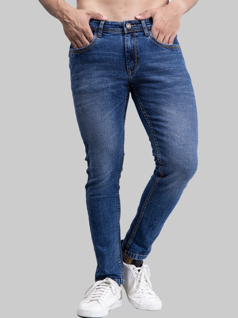

Tistabene Men Blue Comfort Slim Fit Heavy Fade Stretchable Jeans