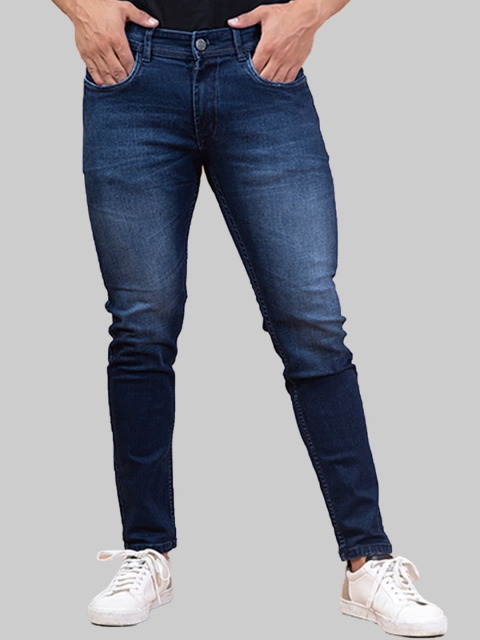 

Tistabene Men Blue Comfort Slim Fit Slash Knee Heavy Fade Stretchable Jeans