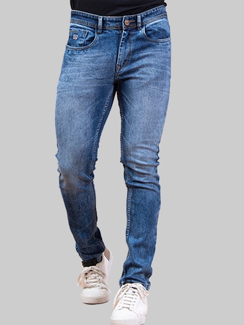 

Tistabene Men Blue Comfort Slim Fit Heavy Fade Stretchable Jeans