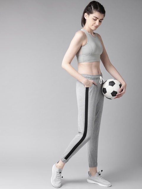 

Hubberholme Women Grey Melange Solid Slim-fit Track Pants