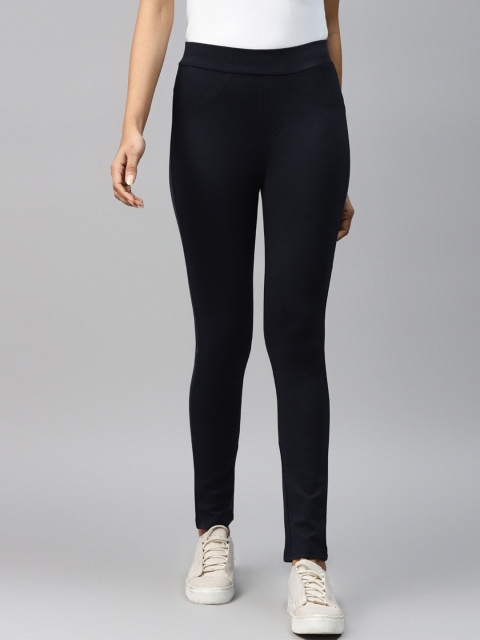 

Hubberholme Women Navy Blue Skinny Fit Jeggings