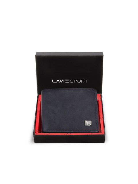 

LAVIE SPORT Men Navy Blue Bankers Two Fold Wallet