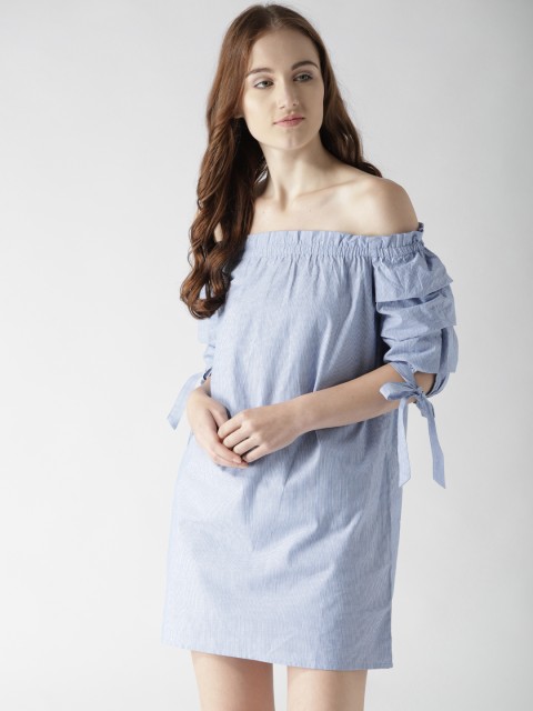 

20Dresses Women Blue Striped A-Line Dress