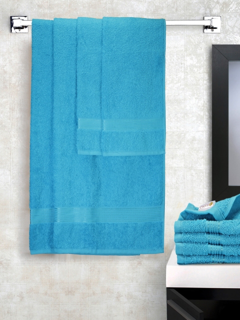 

BIANCA Turquoise Blue Set of 8 Cotton 380 GSM Towels