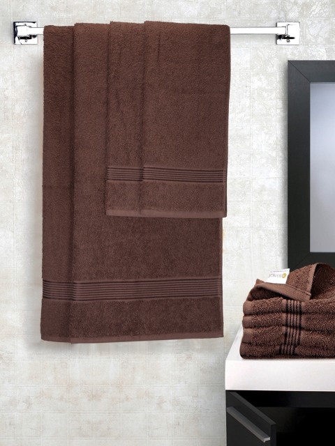 

BIANCA Brown Set of 8 Cotton 380 GSM Towels