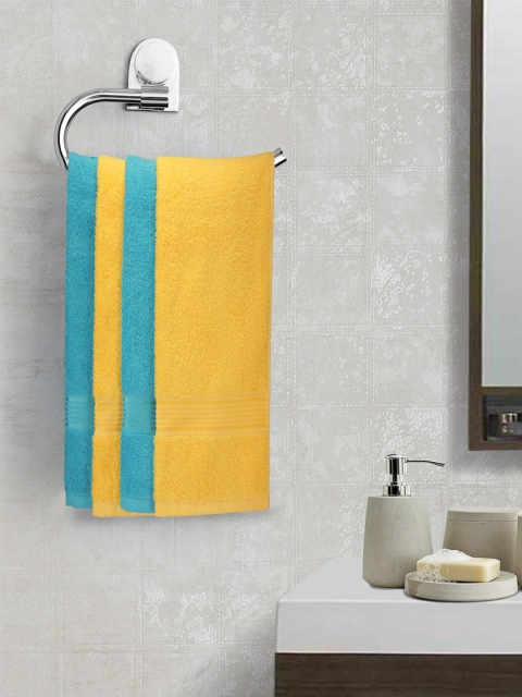 

BIANCA Set of 4 380 GSM Hand Towels, Turquoise blue