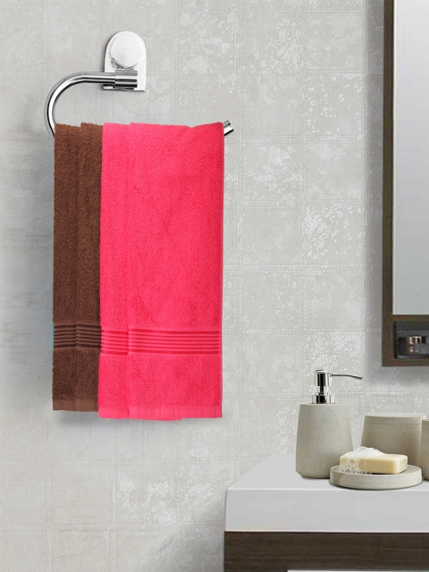 

BIANCA Set of 4 380 GSM Hand Towels, Pink