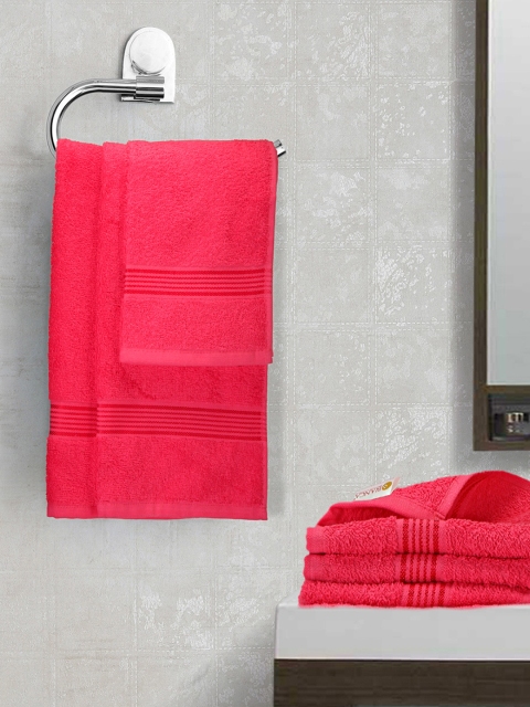 

BIANCA Pink Set of 6 380 GSM Towels