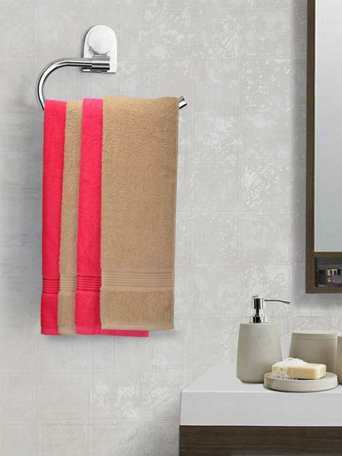 

BIANCA Set of 4 380 GSM Hand Towels, Pink