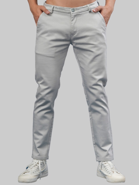 

Tistabene Men Grey Cotton Relaxed Trousers