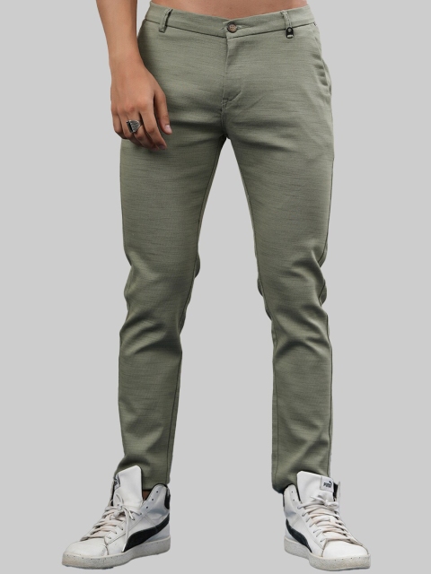 

Tistabene Men Green Cotton Relaxed Trousers