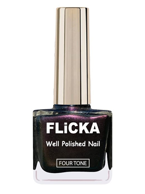 

FLiCKA Well Polished Nail Polish 9.5ml - Forest Black, Brown