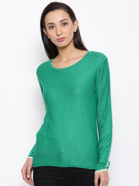 

Madame Women Green Solid Top