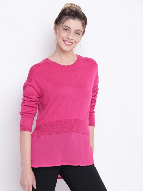 

Madame Women Pink Solid Top