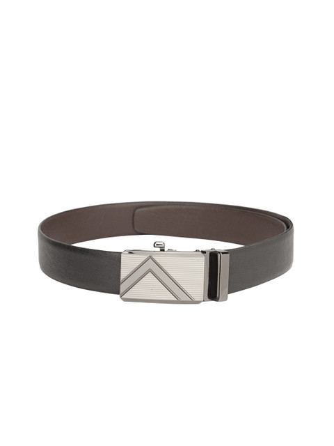 

Teakwood Leathers Men Black Leather Solid Belt