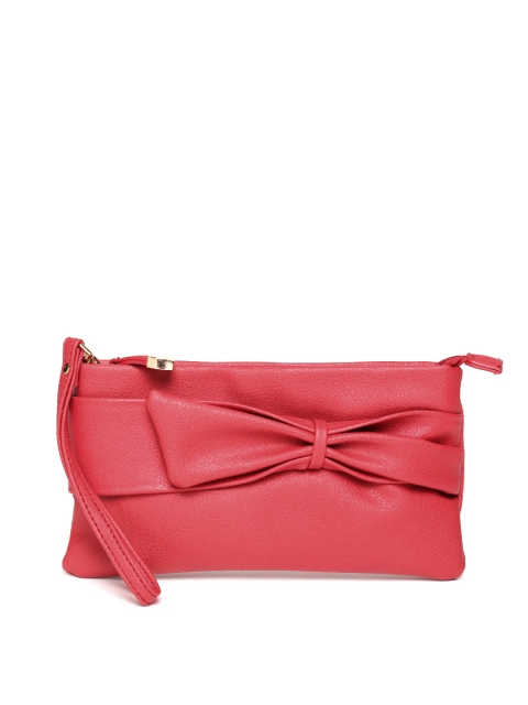 

Caprese Women Red Solid Zip Around Wallet