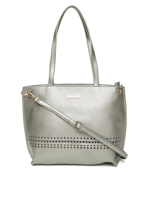 

Caprese Silver-Toned Solid Shoulder Bag with Sling Strap