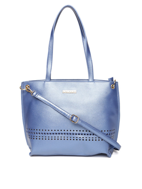 

Caprese Blue Solid Shoulder Bag with Sling Strap