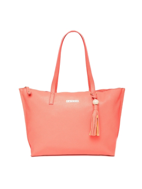 

Caprese Coral Orange Solid Shoulder Bag