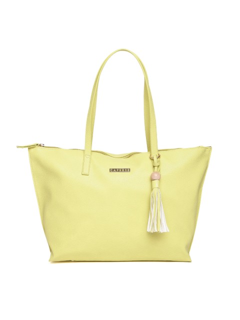 

Caprese Lime Green Solid Shoulder Bag
