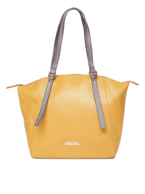 

Caprese Mustard Yellow Solid Shoulder Bag