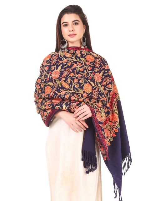 

Sangria Women Blue Stoles, Navy blue