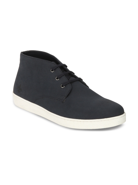 

Bond Street By Red Tape Men Blue Solid Synthetic Mid-Top Flat Boots