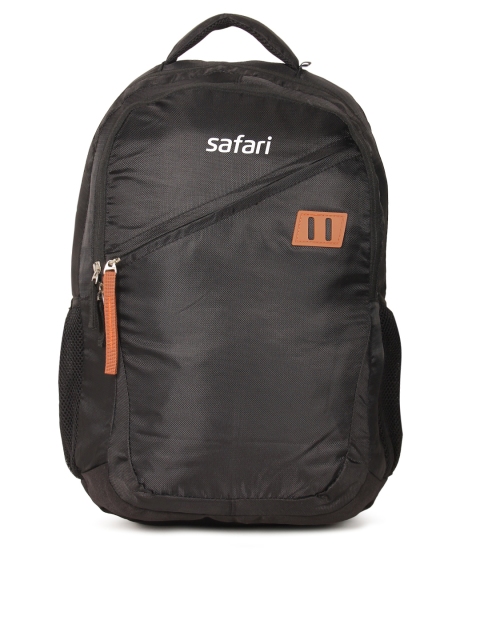 

Safari Unisex Black Solid Backpack