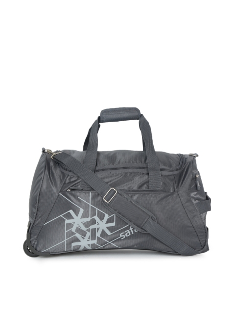 

Safari Unisex Grey Mirage-RDFL-65 Trolley Duffle Bag