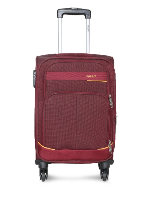 

Safari Unisex Maroon MAASAIMARA Small Trolley Bag, Red