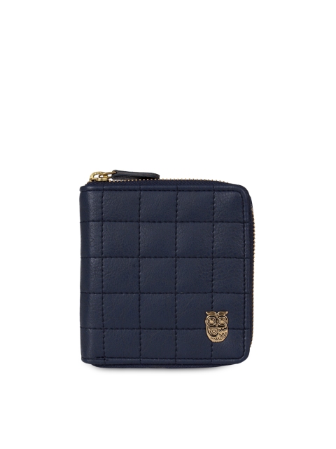 

Chumbak Women Navy Blue Quilted Two Fold Wallet