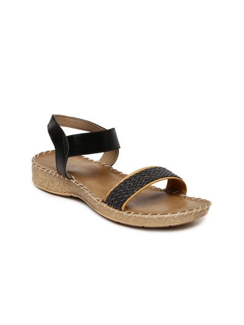 

Inc 5 Women Black Woven Design Comfort Heels