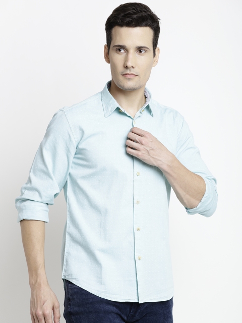 

Pepe Jeans Men Green Semi Fit Printed Casual Shirt