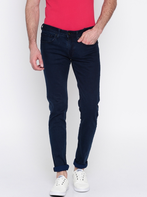 

Pepe Jeans Men Blue Regular Fit Low-Rise Clean Look Stretchable Jeans