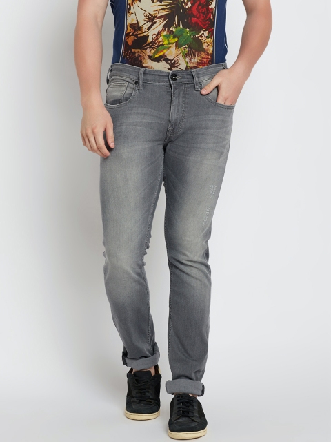 

Pepe Jeans Men Grey Mid-Rise Low Distress Stretchable Jeans