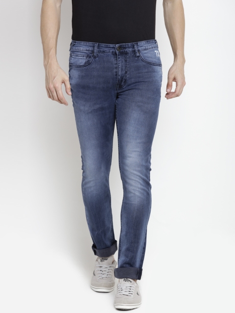 

Pepe Jeans Men Blue Regular Fit Mid-Rise Clean Look Stretchable Jeans
