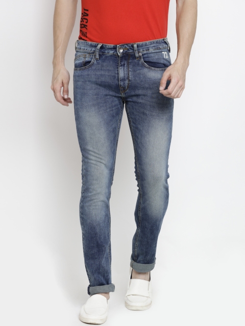 

Pepe Jeans Men Blue Mid-Rise Clean Look Stretchable Jeans