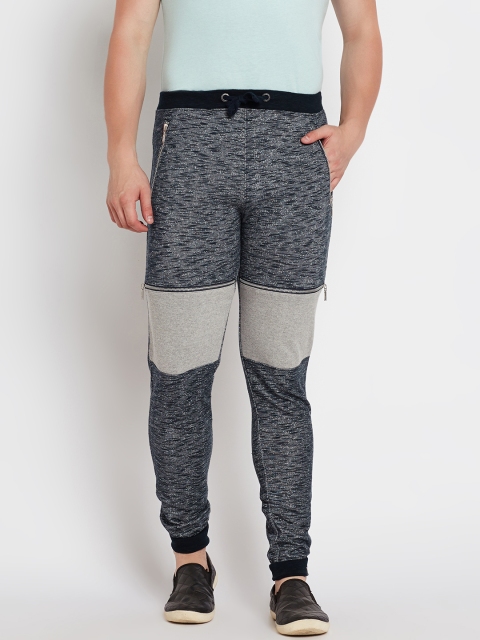 

Pepe Jeans Navy & Grey Melange Patterned Track Pants, Navy blue