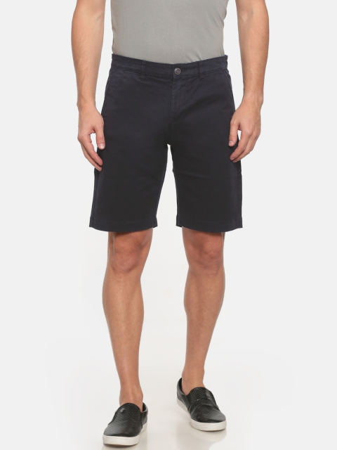 

Pepe Jeans Men Navy Solid Slim Fit Chino Shorts, Navy blue