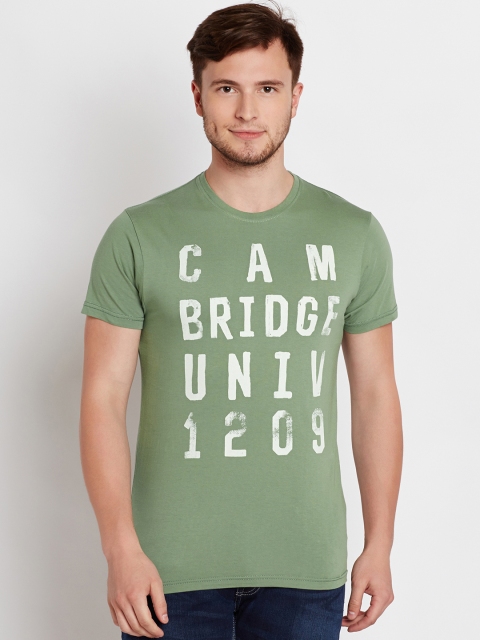 

Pepe Jeans Men Green Printed Round Neck T-shirt