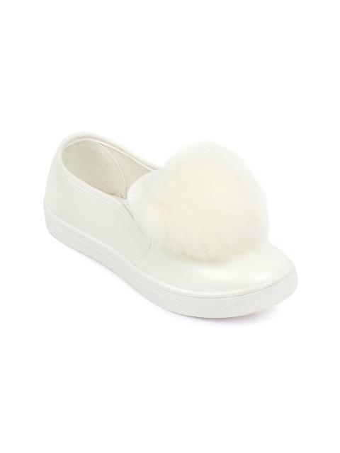 

Truffle Collection Women White Slip-On Sneakers
